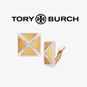 Tory Burch GEO PYRAMID STUD EARRING